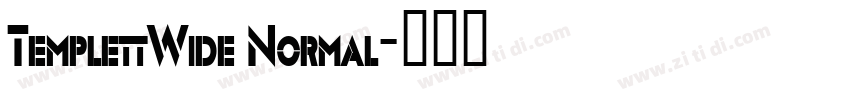 TemplettWide Normal字体转换